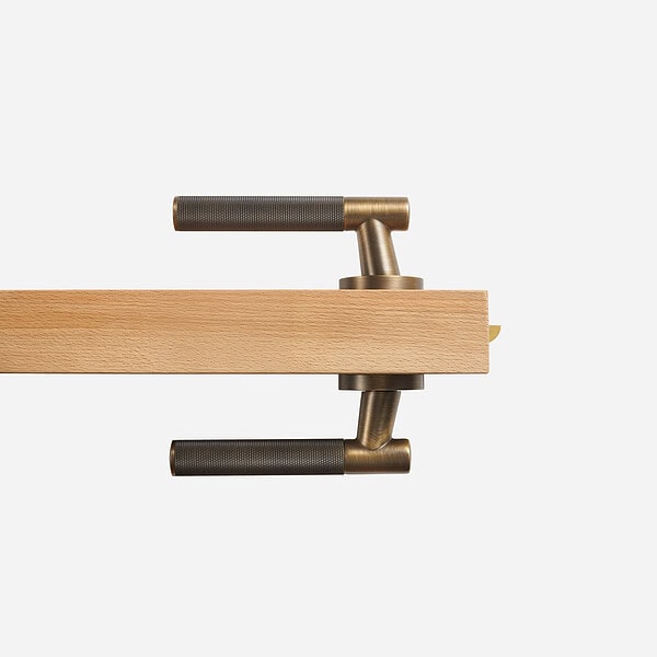 Bradford - Matte Black Brass Lever Handle - Architectural Hardware - Matte Black Brass Lever Handle