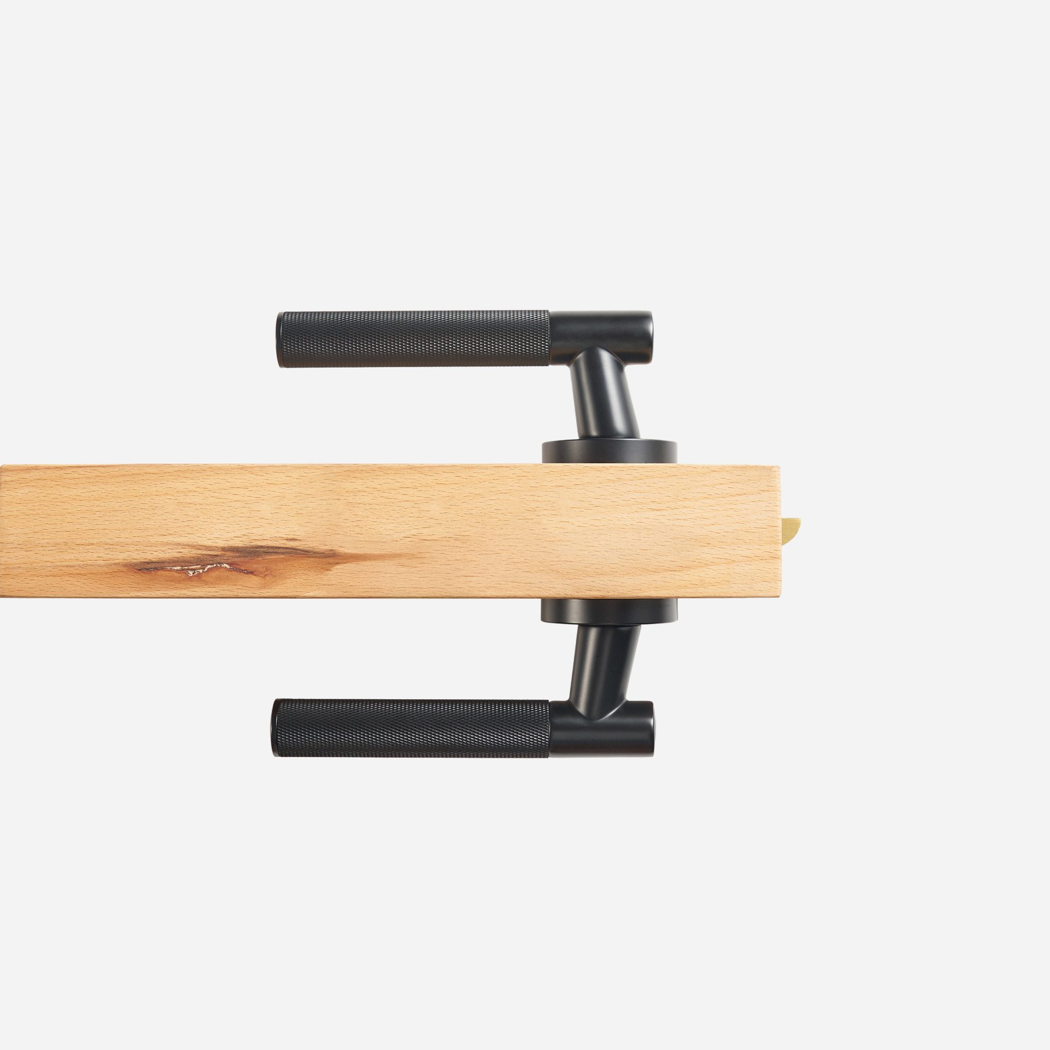 Bradford - Matte Black Brass Lever Handle - Architectural Hardware - Matte Black Brass Lever Handle