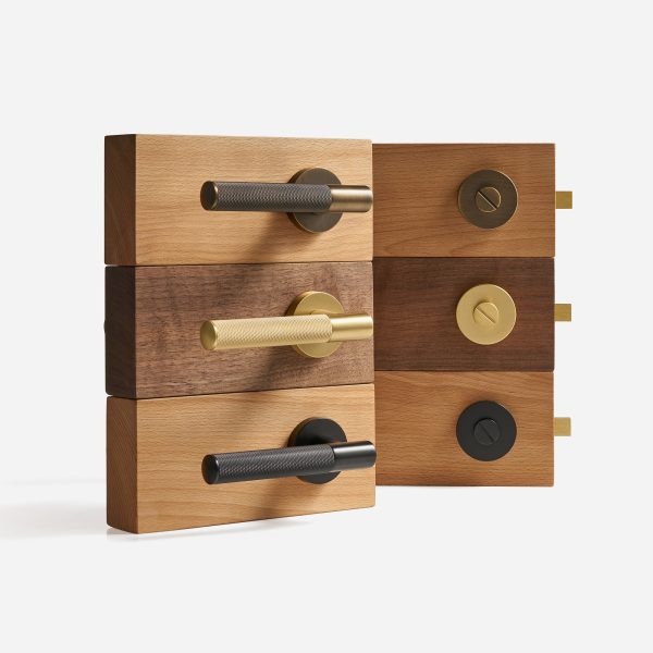 Bradford - Matte Black Brass Lever Handle - Architectural Hardware - Matte Black Brass Lever Handle