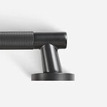 Bradford - Matte Black Brass Lever Handle - Architectural Hardware - Matte Black Brass Lever Handle