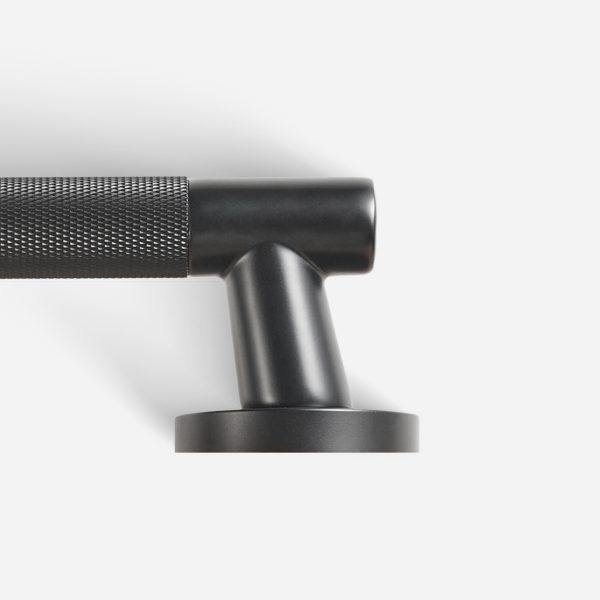 Bradford - Matte Black Brass Lever Handle - Architectural Hardware - Matte Black Brass Lever Handle