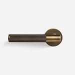 Bradford - Matte Black Brass Lever Handle - Architectural Hardware - Matte Black Brass Lever Handle