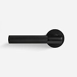 Bradford - Matte Black Brass Lever Handle - Architectural Hardware - Matte Black Brass Lever Handle