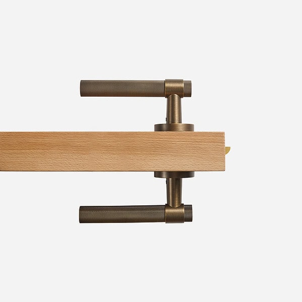 Essen - Matte Brass Lever Handle - Architectural Hardware - Matte Brass Lever Handle