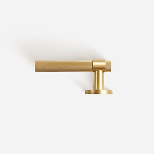 Essen - Matte Brass Lever Handle - Architectural Hardware - Matte Brass Lever Handle