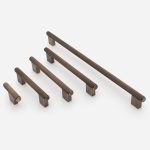 Genoa - Knurled Antique Bronze Brass Handle - Architectural Hardware - Genoa Knurled Antique Bronze Brass Handle