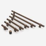 Midas - Matte Black Brass Linear Knurled Handle - 163mm