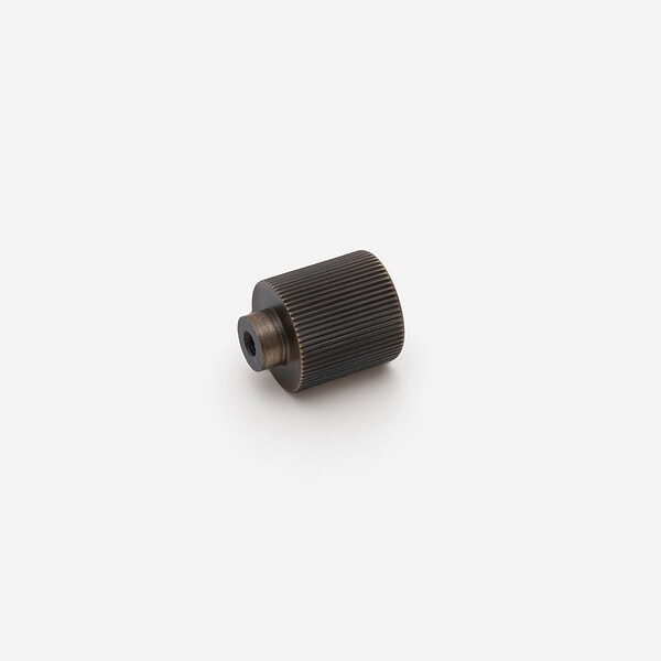 Midas - Matte Black Brass Linear Knurled Handle - 163mm