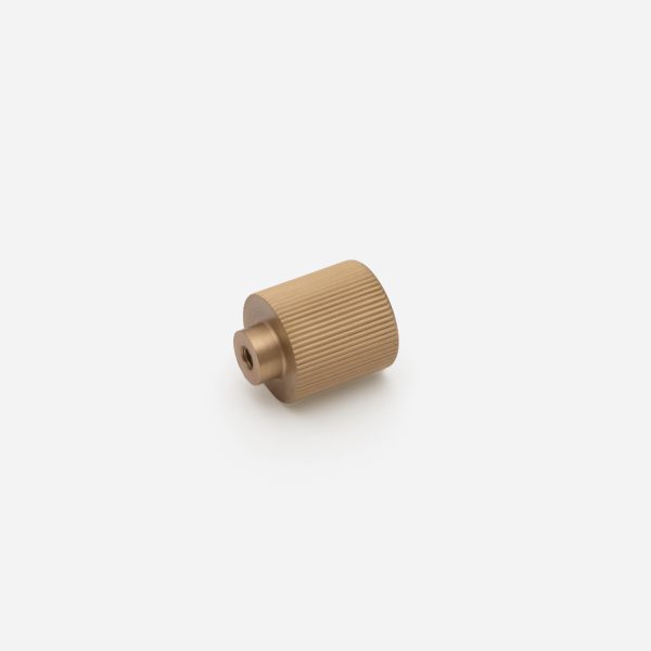 Midas - Matte Black Brass Linear Knurled Handle - 163mm
