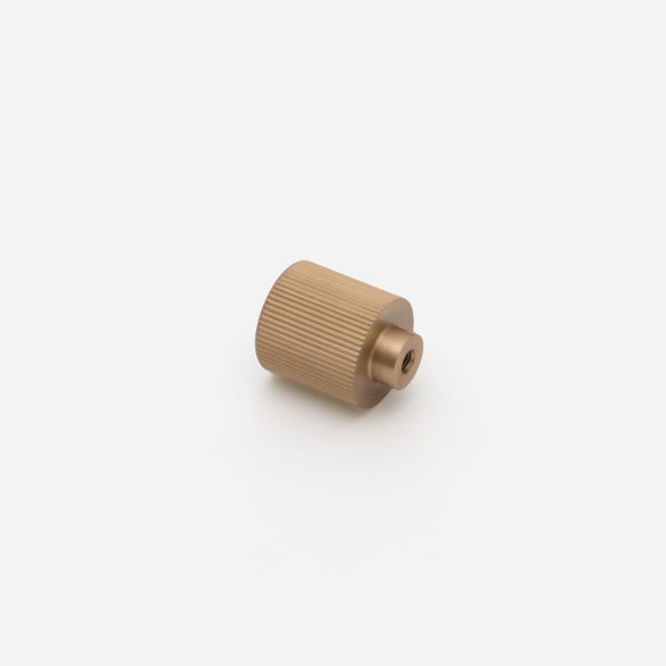 Midas - Matte Black Brass Linear Knurled Handle - 163mm