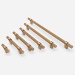 Midas - Matte Black Brass Linear Knurled Handle - 163mm