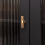 Midas - Matte Black Brass Linear Knurled Handle - 163mm