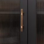 Midas - Matte Black Brass Linear Knurled Handle - 163mm