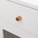 Midas - Matte Black Brass Linear Knurled Handle - 163mm