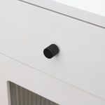 Midas - Matte Black Brass Linear Knurled Handle - Architectural Hardware - Matte Black Brass