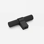 Midas - Matte Black Brass Linear Knurled Handle - Architectural Hardware - Matte Black Brass