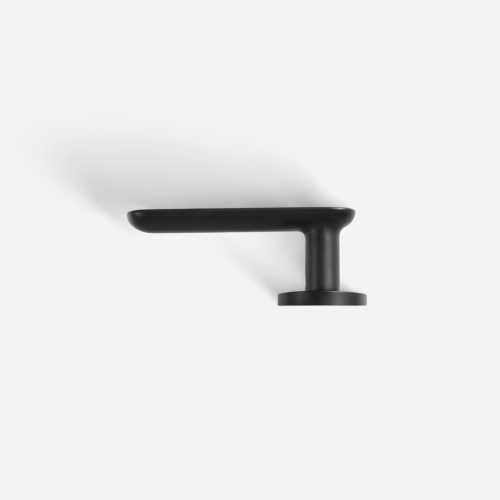 Munich - Matte Black Brass Lever Handle - Architectural Hardware - Matte Black Brass Lever Handle
