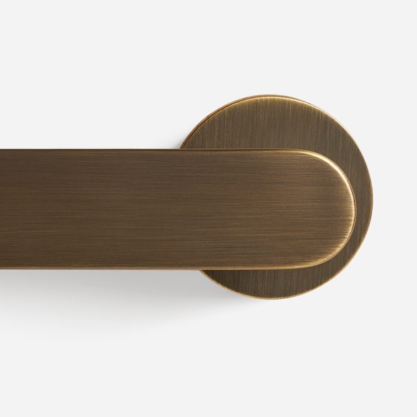 Munich - Matte Black Brass Lever Handle - Architectural Hardware - Matte Black Brass Lever Handle