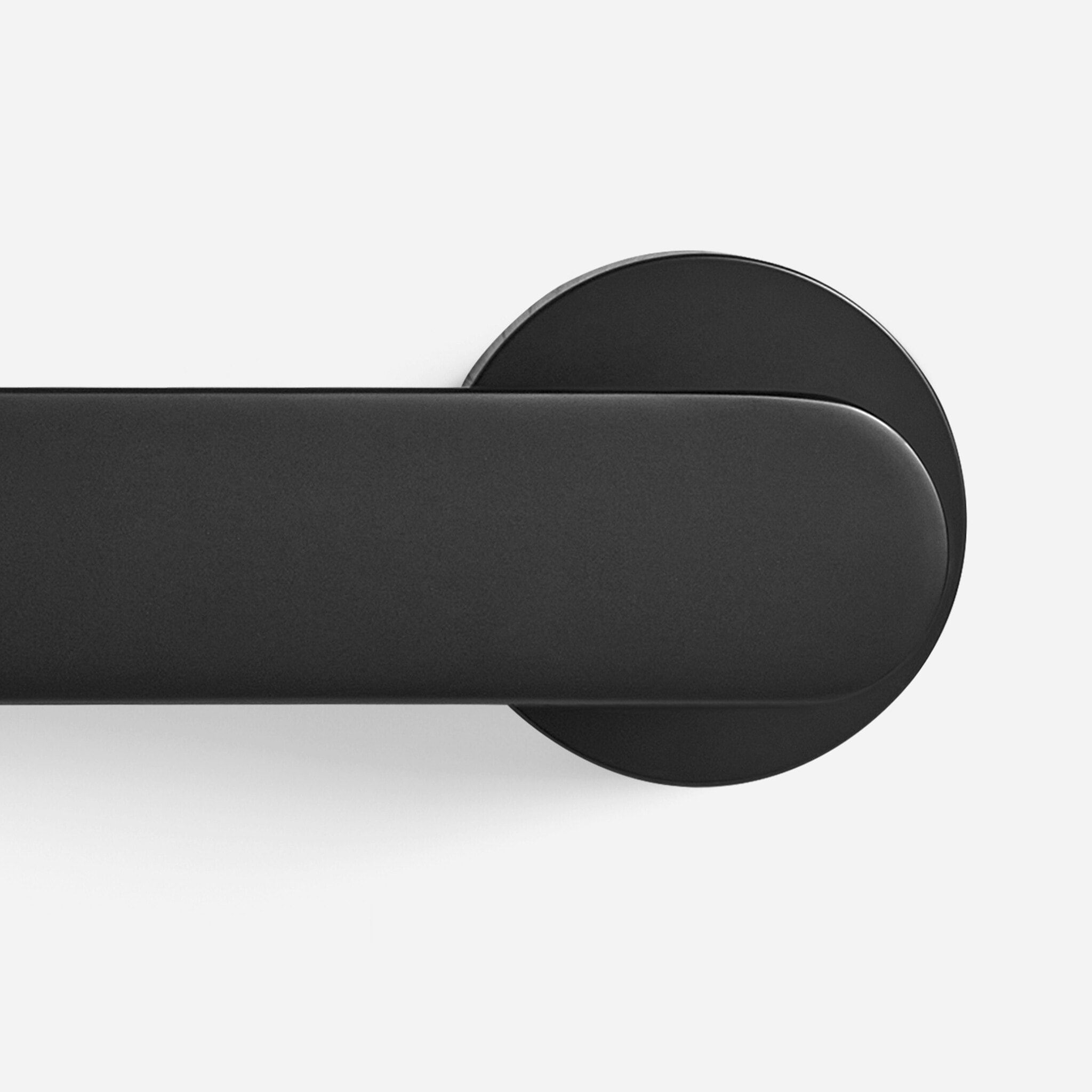 Munich - Matte Black Brass Lever Handle - Architectural Hardware - Matte Black Brass Lever Handle