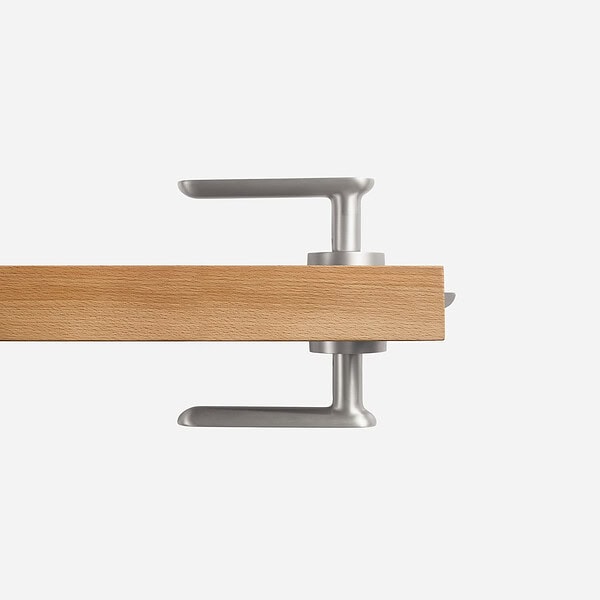 Munich - Matte Black Brass Lever Handle - Architectural Hardware - Matte Black Brass Lever Handle