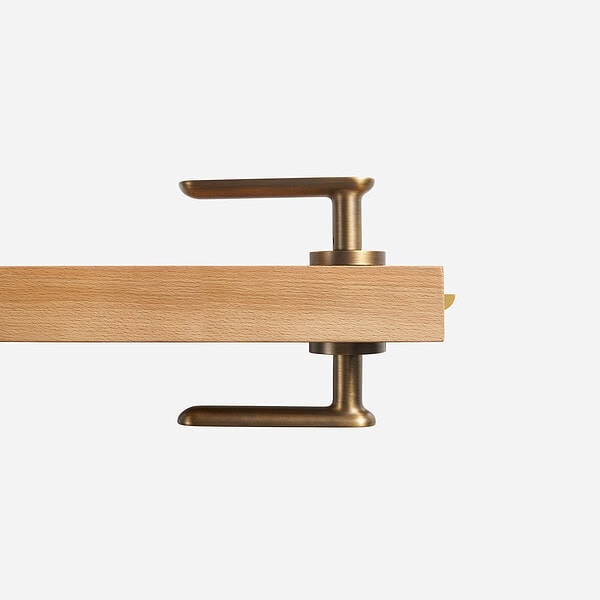Munich - Matte Black Brass Lever Handle - Architectural Hardware - Matte Black Brass Lever Handle