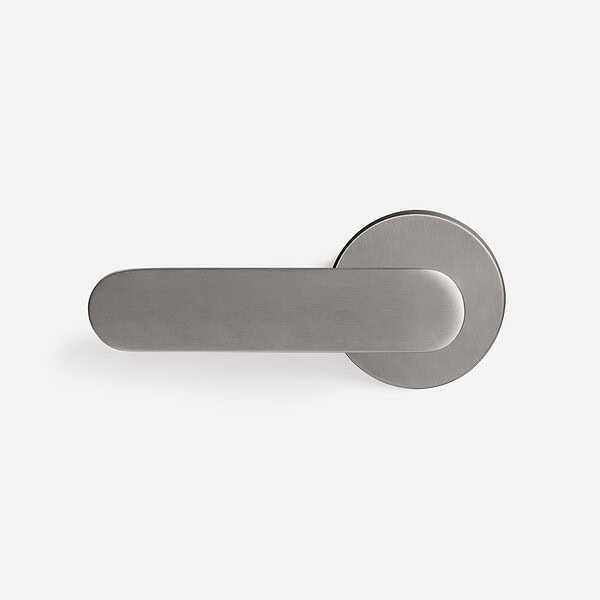Munich - Matte Black Brass Lever Handle - Architectural Hardware - Matte Black Brass Lever Handle