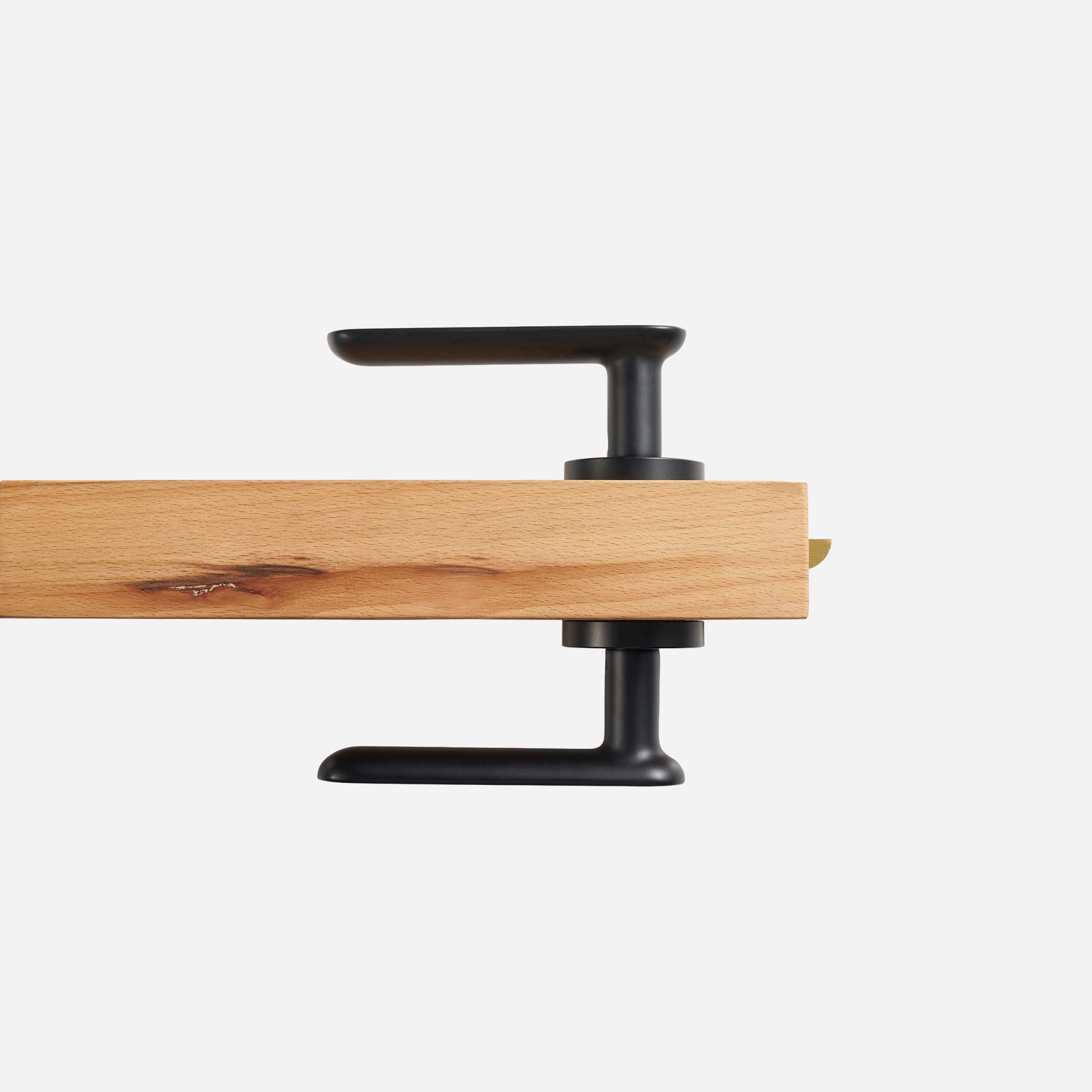Munich - Matte Black Brass Lever Handle - Architectural Hardware - Matte Black Brass Lever Handle