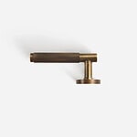 Sheffield - Matte Brass Lever Handle - Architectural Hardware - Matte Black Brass Lever Handle