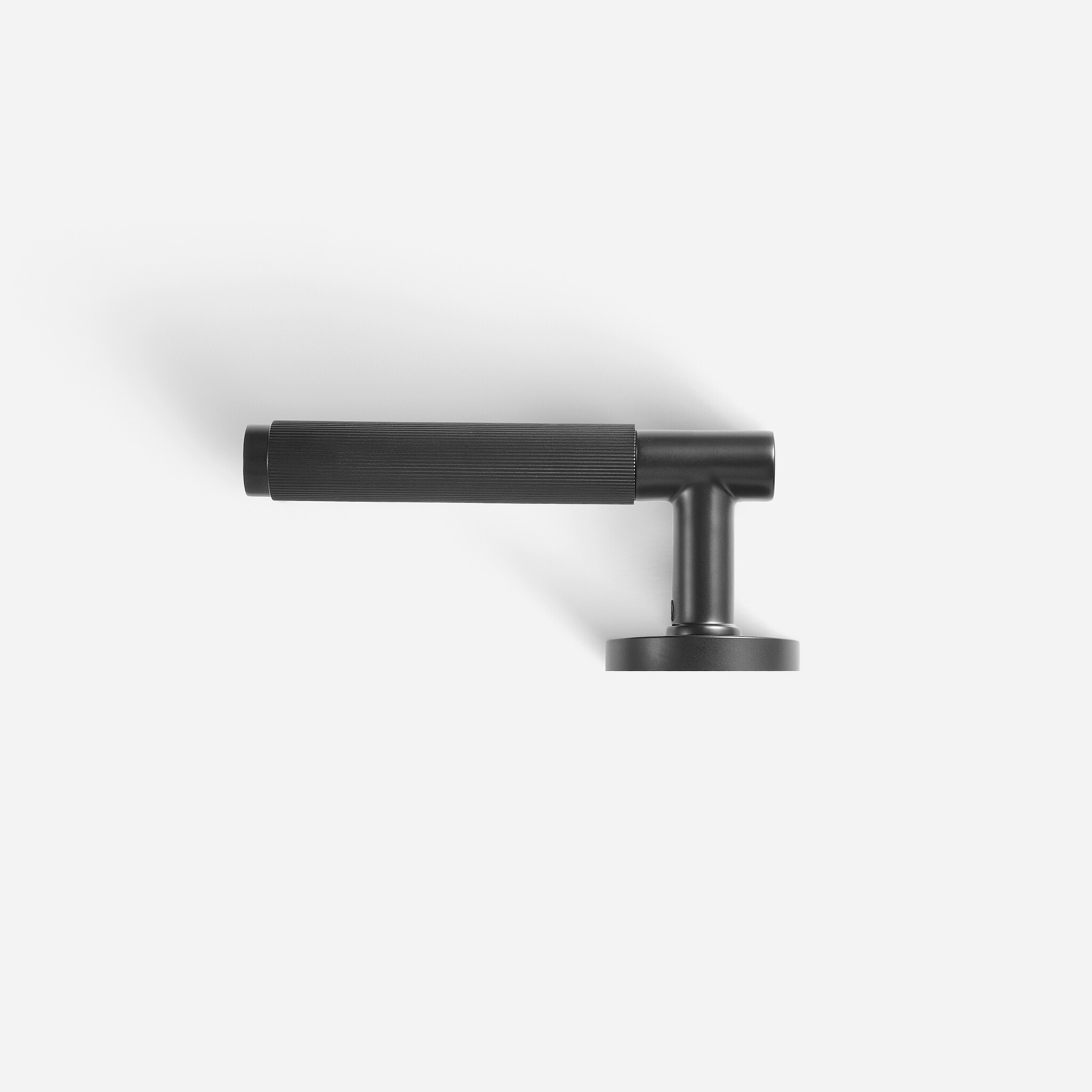 Sheffield - Matte Brass Lever Handle - Architectural Hardware - Matte Black Brass Lever Handle