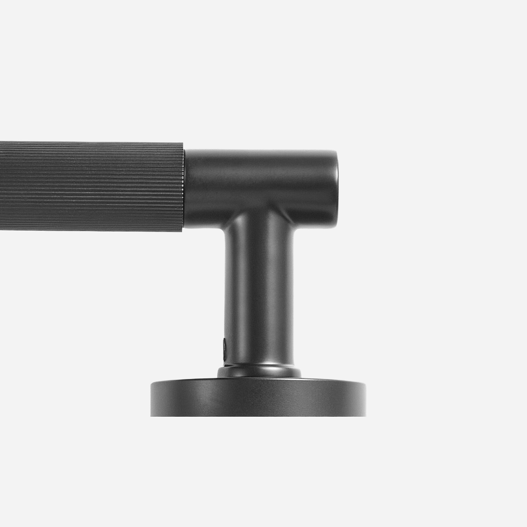Sheffield - Matte Brass Lever Handle - Architectural Hardware - Matte Black Brass Lever Handle