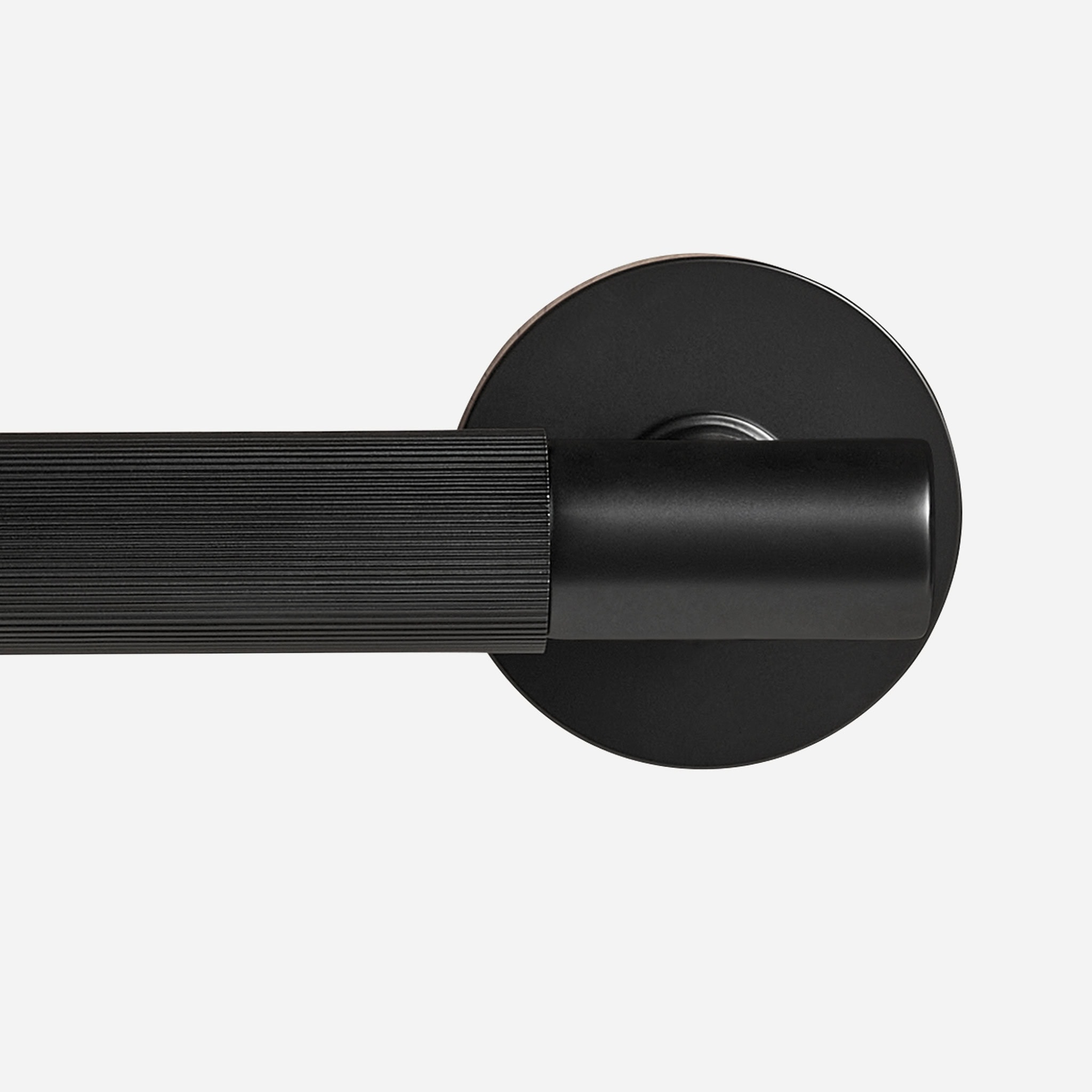 Sheffield - Matte Brass Lever Handle - Architectural Hardware - Matte Black Brass Lever Handle
