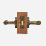 Sheffield - Matte Brass Lever Handle - Architectural Hardware - Matte Black Brass Lever Handle