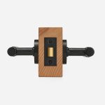 Sheffield - Matte Brass Lever Handle - Architectural Hardware - Matte Black Brass Lever Handle