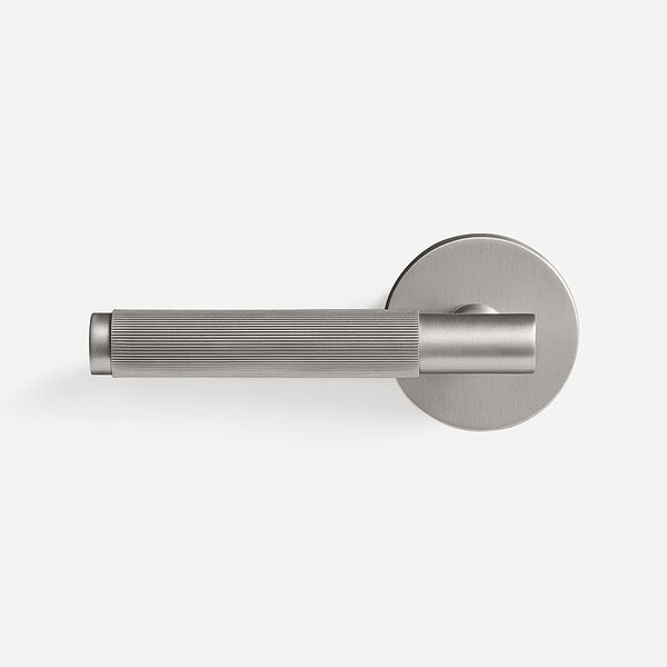 Sheffield - Matte Brass Lever Handle - Architectural Hardware - Matte Black Brass Lever Handle