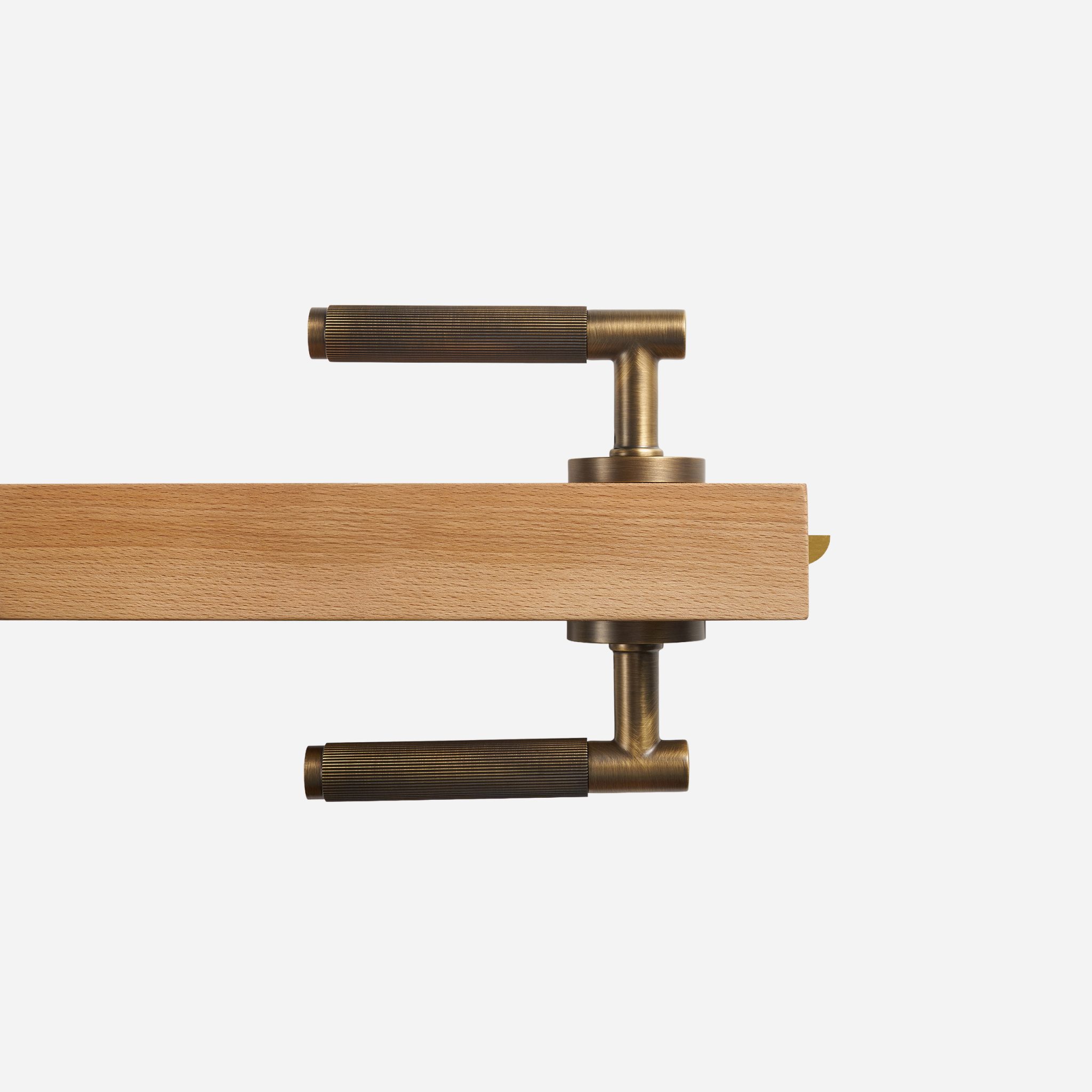 Sheffield - Matte Brass Lever Handle - Architectural Hardware - Matte Black Brass Lever Handle