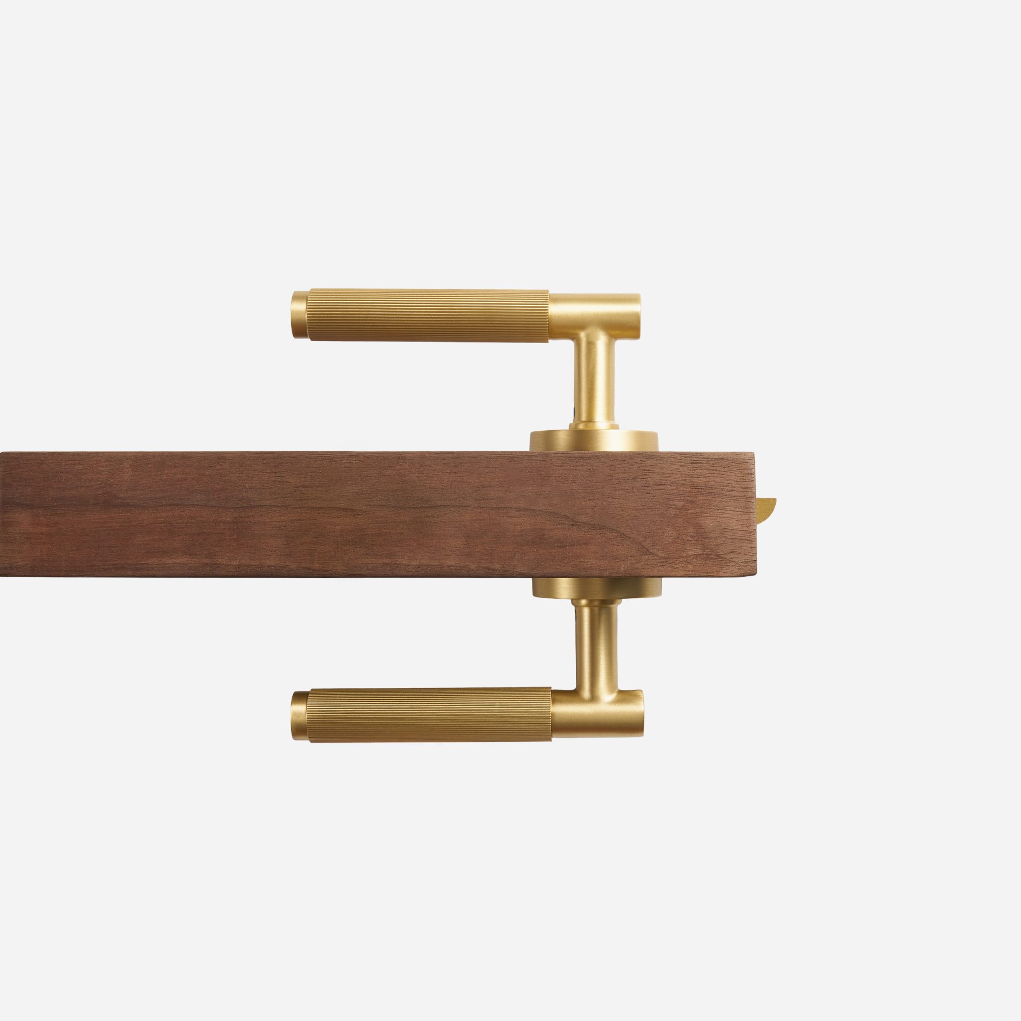 Sheffield - Matte Brass Lever Handle - Architectural Hardware - Matte Black Brass Lever Handle