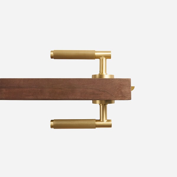 Sheffield - Matte Brass Lever Handle - Architectural Hardware - Matte Black Brass Lever Handle