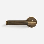 Sheffield - Matte Brass Lever Handle - Architectural Hardware - Matte Black Brass Lever Handle