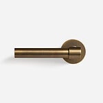 Brescia - Matte Black Brass Lever Handle - Architectural Hardware - Matte Black Brass Lever Handle