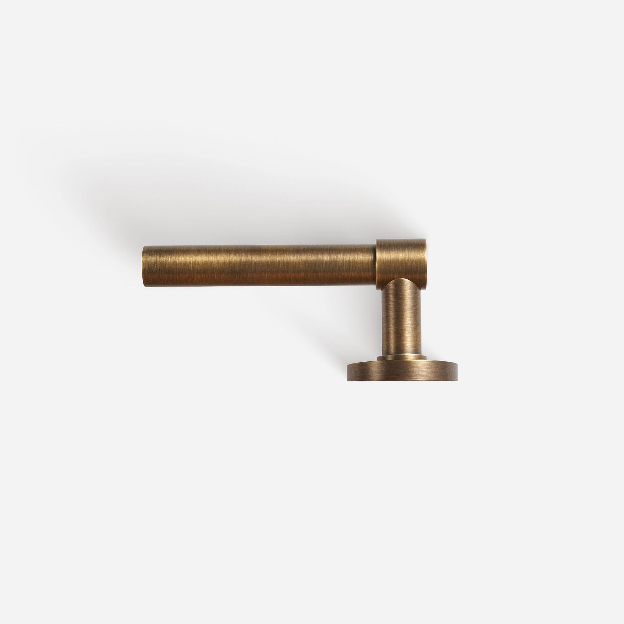 Brescia - Matte Black Brass Lever Handle - Architectural Hardware - Matte Black Brass Lever Handle