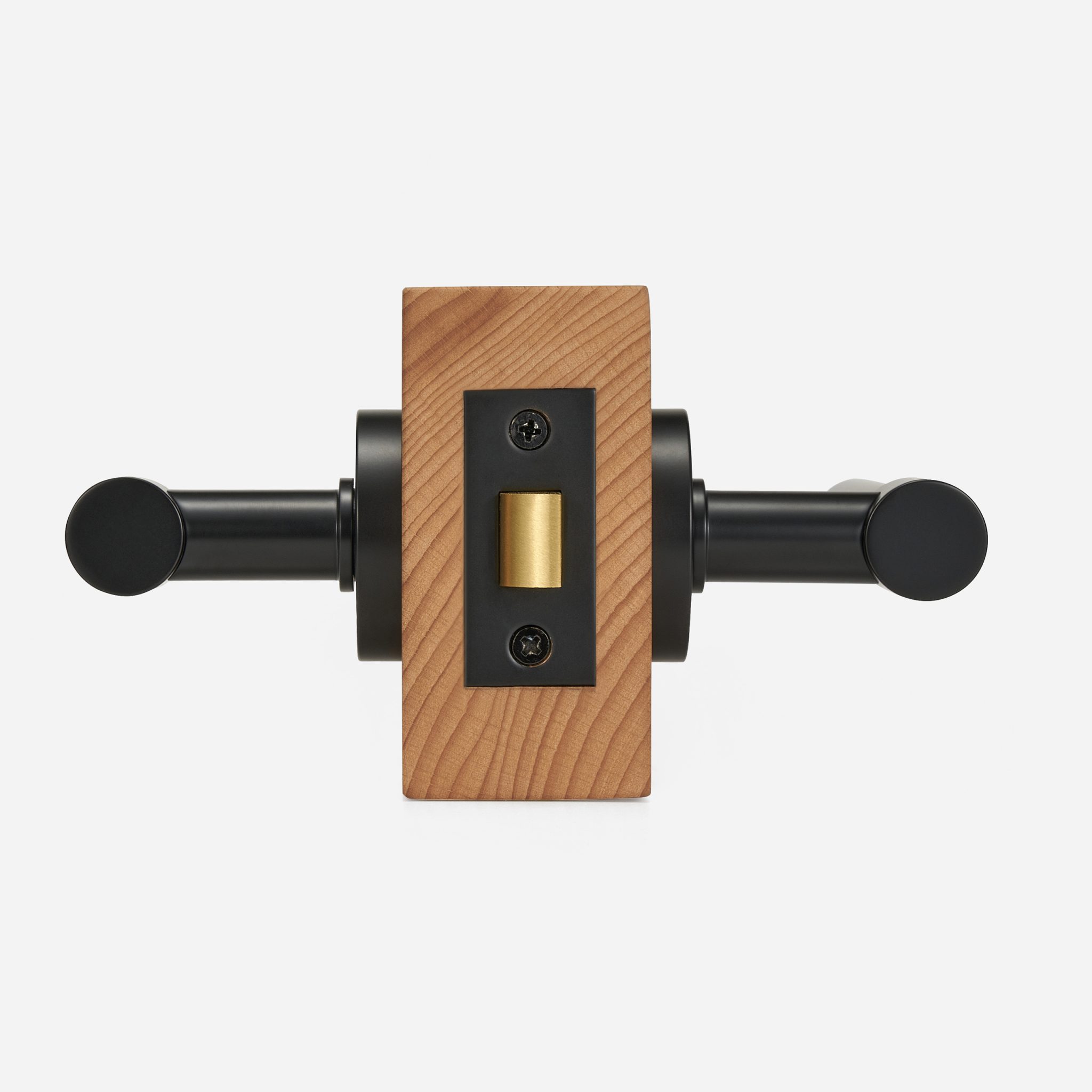 Brescia - Matte Black Brass Lever Handle - Architectural Hardware - Matte Black Brass Lever Handle
