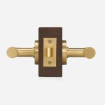 Brescia - Matte Black Brass Lever Handle - Architectural Hardware - Matte Black Brass Lever Handle