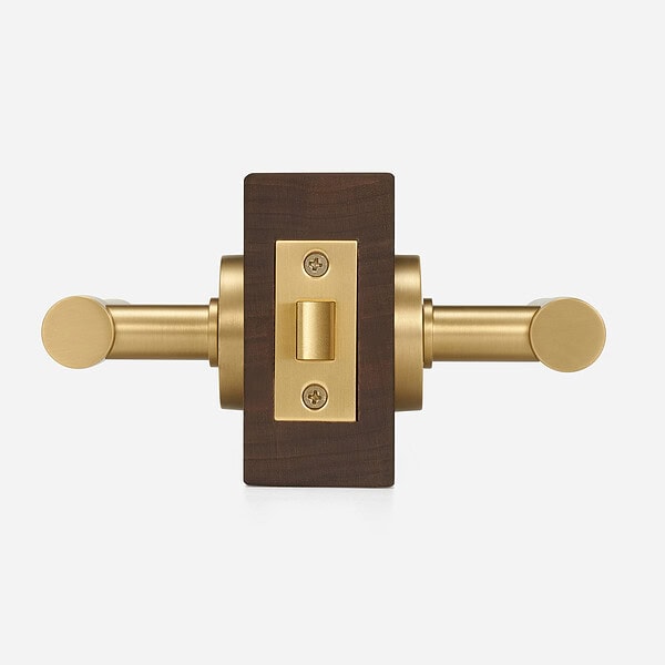 Brescia - Matte Black Brass Lever Handle - Architectural Hardware - Matte Black Brass Lever Handle