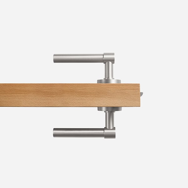 Brescia - Matte Black Brass Lever Handle - Architectural Hardware - Matte Black Brass Lever Handle