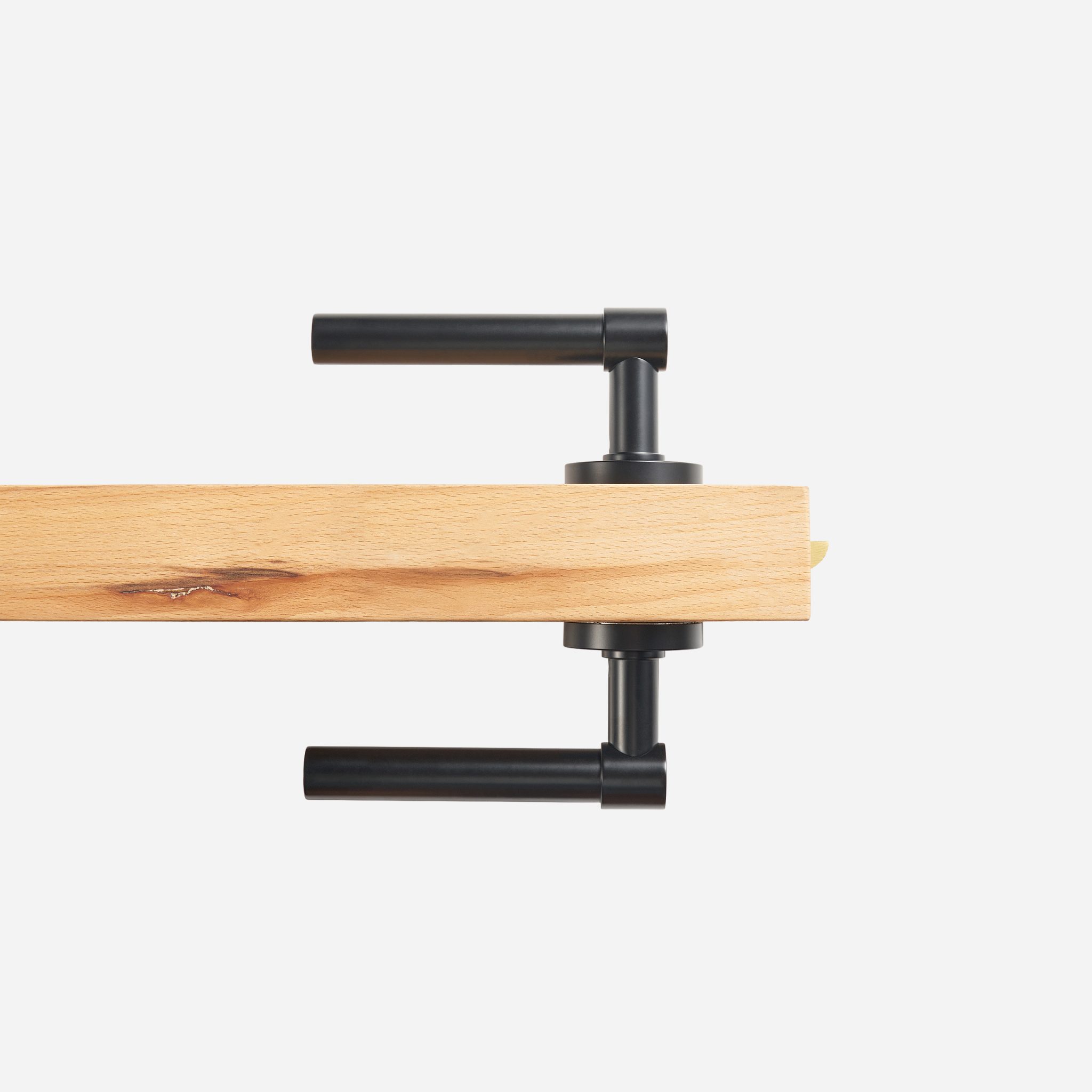 Brescia - Matte Black Brass Lever Handle - Architectural Hardware - Matte Black Brass Lever Handle