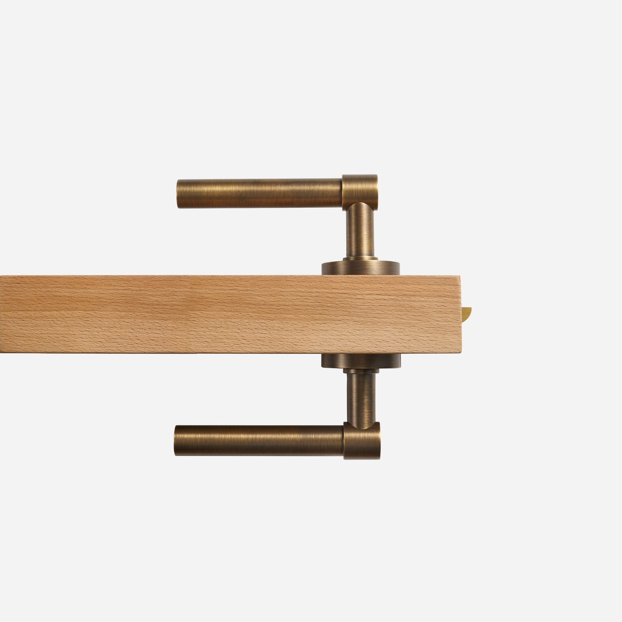 Brescia - Matte Black Brass Lever Handle - Architectural Hardware - Matte Black Brass Lever Handle