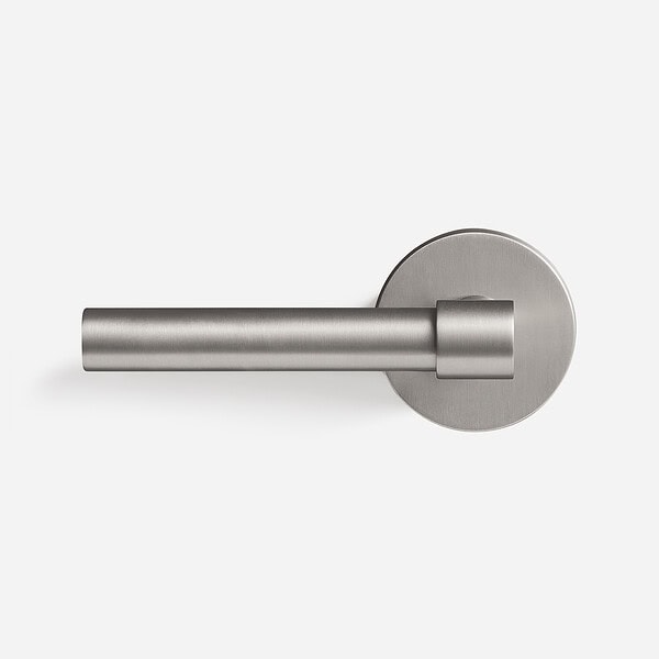 Brescia - Matte Black Brass Lever Handle - Architectural Hardware - Matte Black Brass Lever Handle