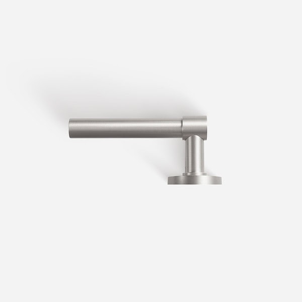 Brescia - Matte Black Brass Lever Handle - Architectural Hardware - Matte Black Brass Lever Handle