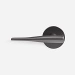 Glasgow - Gunmetal Brass Lever Handle - Door Handles - Matte Black Brass Lever Handle