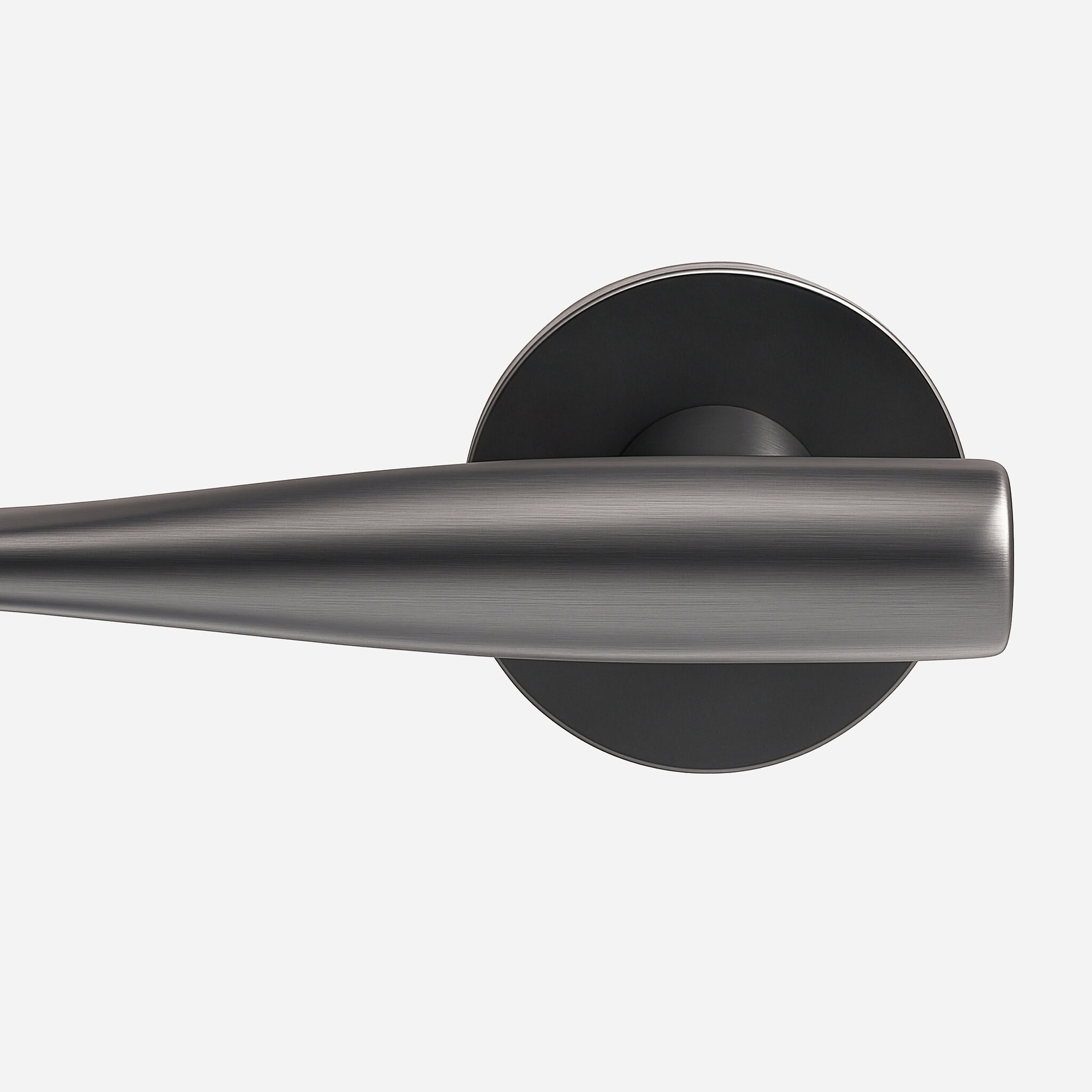 Glasgow - Gunmetal Brass Lever Handle - Door Handles - Matte Black Brass Lever Handle